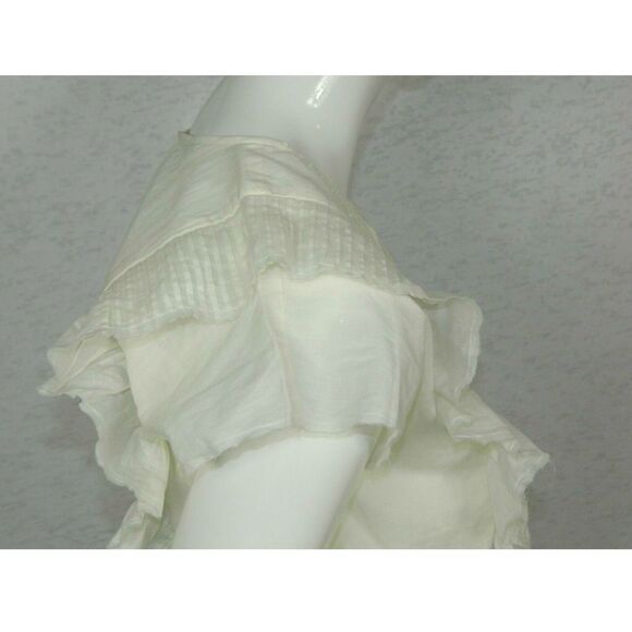 St. Roche Dress Ivory Organic Cotton Ruffle Small‎ - Picture 7 of 8